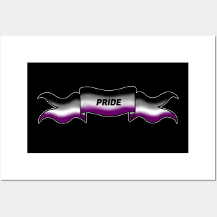 asexual pride banner Posters and Art